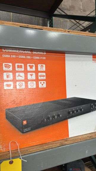 JBL CSMA 2120 Commercial Mixer Amplifier 120W 8-Channel DriveCore with Box & Power Cord