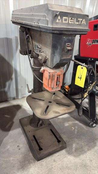 Delta 14-040 Floor Drill Press, 1/2 HP, 5/8" Chuck, 16-Speed, S/N: 85KR1354