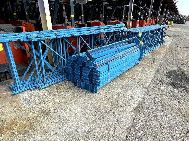 Mirak Storage Rack Used MiRak Pallet Rack, (16)Uprights 192