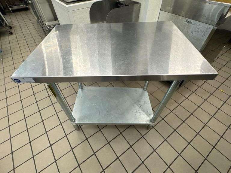 Supreme Products NSF Stainless Steel Work Table WT2436-416, 24"x36", Undershelf