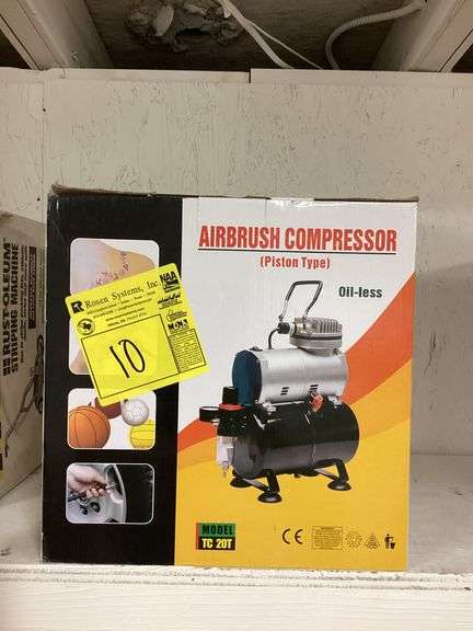 AIRBRUSH COMPRESSOR PISTON TYPE OIL LESS - TC 20T