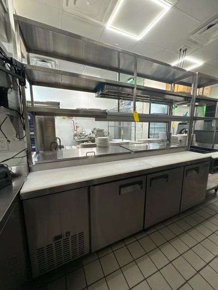 EquipChefs PICL3-HC 3-Door Refrigerated Prep Table, 93", 31.1 Cu Ft, 120V, Digital Control