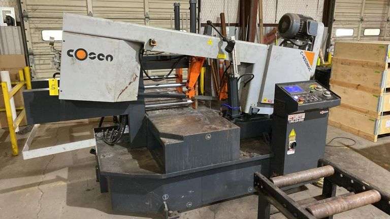 Cosen C-650MNC Horizontal Automatic Bandsaw 2021, 16.5" x 16.5" Cap., NC Control, 7.5HP