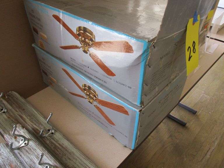 LOT (2) CEILING FANS, IN BOX