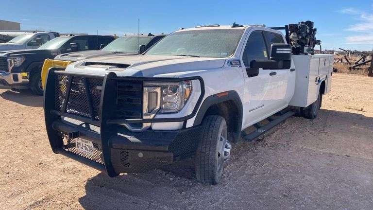 2022 GMC Sierra 3500HD Service Truck, Duramax 6.6L, Allison Transmission VIN 1GD49SEY0NF279872