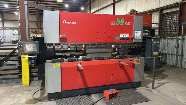 Amada RGM21003 Hydraulic CNC Press Brake, 100 Ton, 10' (3000mm), 2010, Serial 10032030
