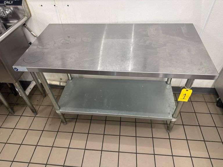 Supreme Products NSF Stainless Steel Work Table 48"x24" with Undershelf Model WT2448-416