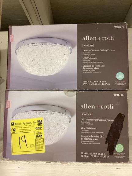 ALLEN & ROTH AVALYN LED CEILING FIXTURE - 2806776 (sold 2x the money)