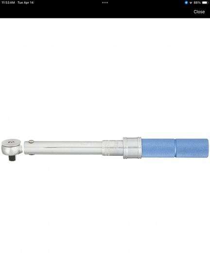 WESTWARD 3/8 DRIVE TORQUE WRENCH 15'-80FT-LBS - 6PAH9 (sold 2x the money)