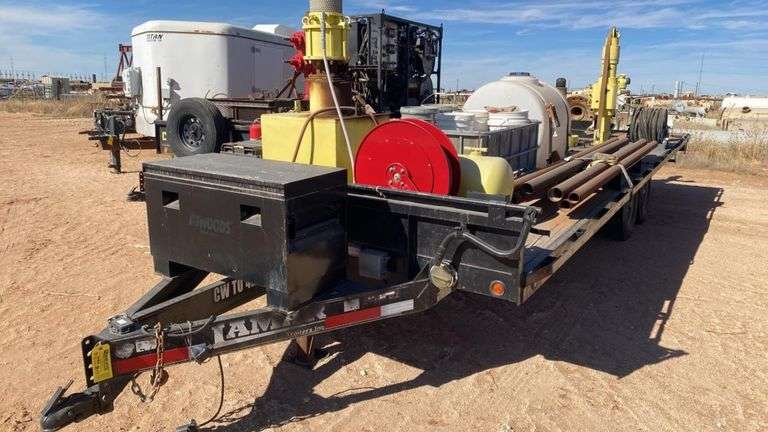 2014 Lamar Trailers Oilfield Equipment Trailer, 14,000 lbs GVWR VIN 5DZC82022B1007246