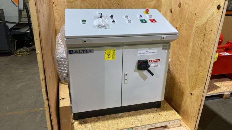 ALTEC Enclosed Industrial Control Panel, 240V 3PH, 47A FLA, RCS Ride System, SCCR 100kA, #23021-003-01