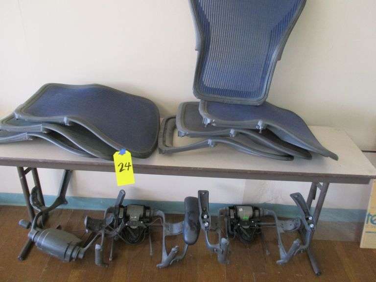HERMAN MILLER AERON PARTS INCLUDING BACKS, SEATS, BASES AND MECHANISMS