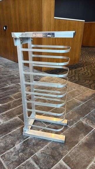 Prairie View TPZ3012 12 Pan Aluminum End Load Sheet Pan Rack, NSF, 38” Height