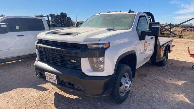 2023 Chevrolet Silverado 3500 HD Flatbed Truck, VIN 1GB3YSEY0PF179863