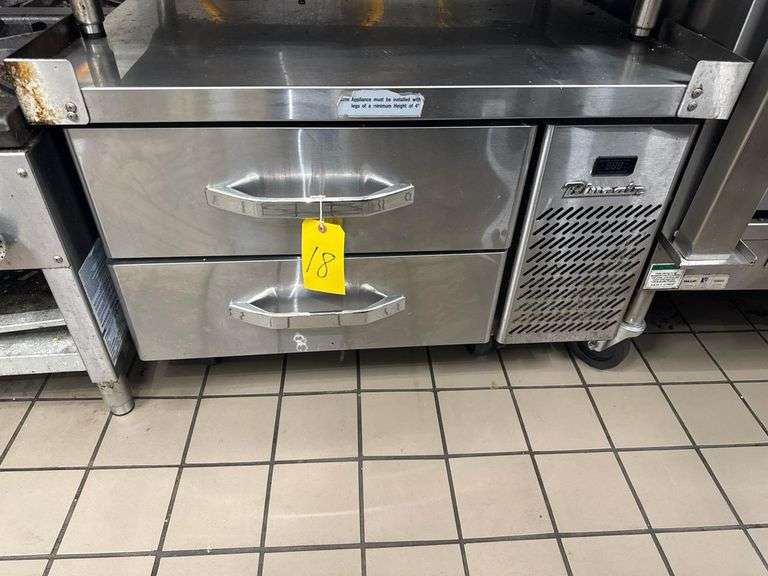 Blueair 2-Drawer Stainless Chef Base Refrigerator, Digital Controls, 36"" Wide, Casters