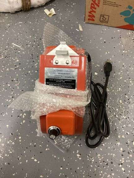 DAYTON 5GAL DRUM HEATER 115V 450W - 3CDA8  (sold 10x the money)