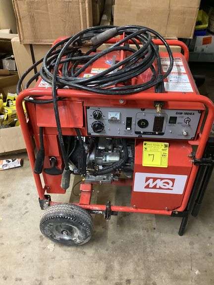 MULTIQUIP 180AMP WELDER/GENERATOR WITH LEADS - GAW180HEA