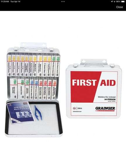 FIRST AID WELDERS KIT, UNITIZED 30 PERSON - 54577 (sold 6x the money)