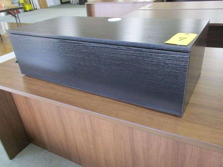 36" X 16" X 10"  (PREOWNED)TALL BLACK STORAGE DRAWER