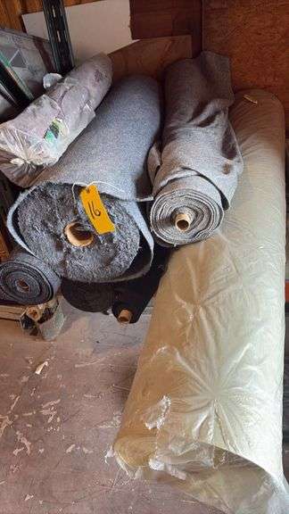 Multiple Rolls Eco-Friendly Flooring Underlayment, Mixed Fiber & Foam, Gray/Beige