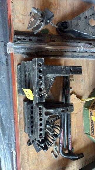 Assorted Trailer Hitch accessories as shown