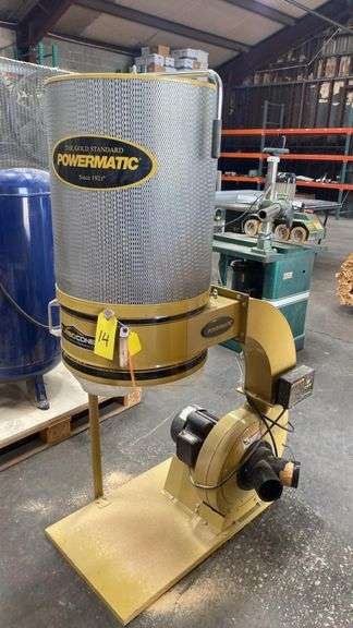 Powermatic PM1300TX Dust Collector, 1.75 HP, 1064 CFM, Cartridge Filter, Serial 15106327