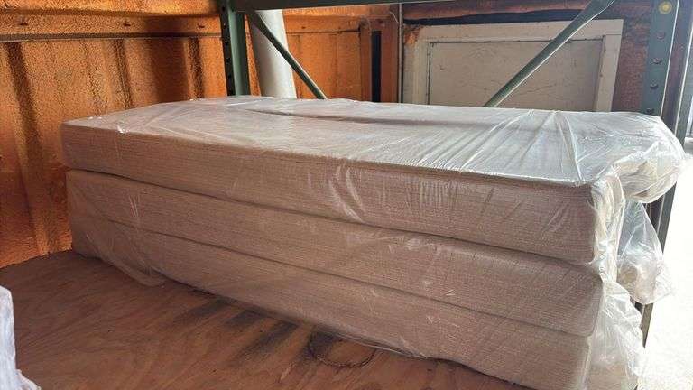 Pair of RV Seat Cushions with Backs as shown, approximately 44” wide x 22” deep , Foam Fill