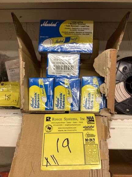 MARKAL HT-40 PAINTSTIK MARKERS 12 PER BOX - 81610 (SOLD 11X THE MONEY)
