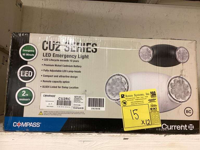 CURRENT CU2 SERIES LED EMERGENCY LIGHT - CU2RC (SOLD 12X THE MONEY)