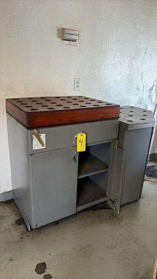 Two assorted tool holding cabinets as shown