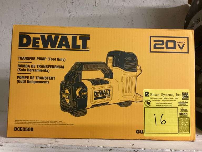 DEWALT TRANSFER PUMP TOOL ONLY - DCE050B