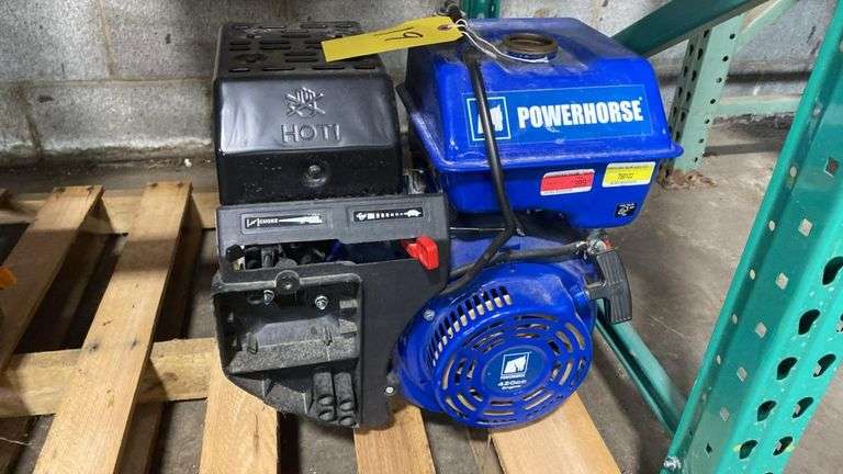 Powerhorse 420cc 13 HP Horizontal Shaft Gas Engine, Recoil Start, EPA/CARB, 1" Shaft