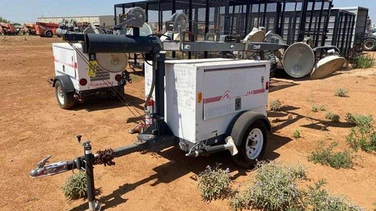 Magnum MLT3060M Light Tower, 6kW Diesel Generator, 4 x 1000W Lamps, 12798.8 Hours, SN 1301837