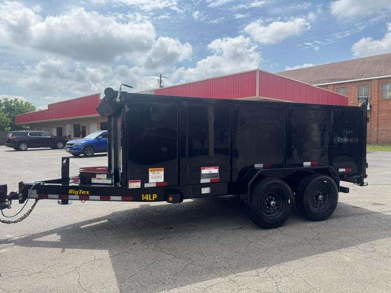 2022 Big Tex 14LP-14 14,000 lb 14’ Tandem Axle Dump Trailer, Hydraulic Lift, VIN 16V1D1920N5173986