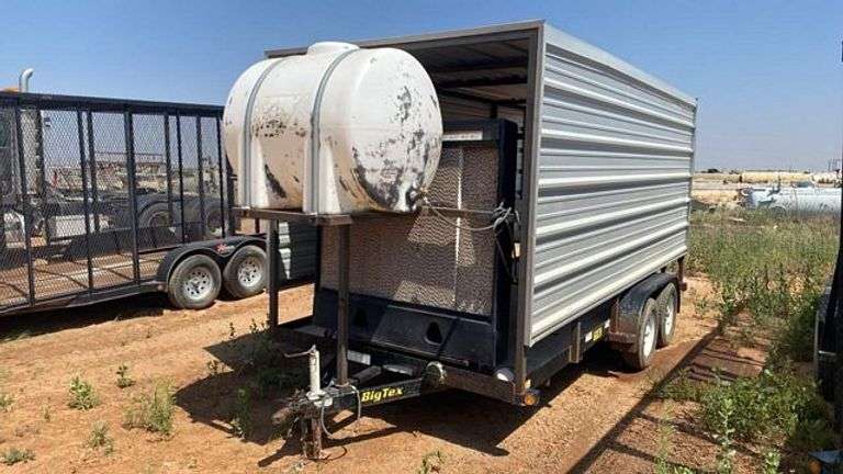 Big Tex 60CH-16 Personnel Trailer w/ Portacool 36" Cooler & 150 gal Tank (2013)