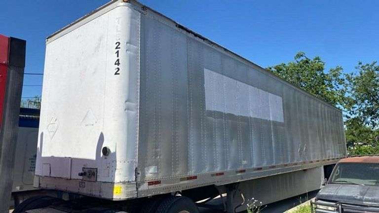 1991 Trailmobile 53' Dry Van Trailer, 65,000 lb GVWR, VIN 1PT01JAHTX9008612