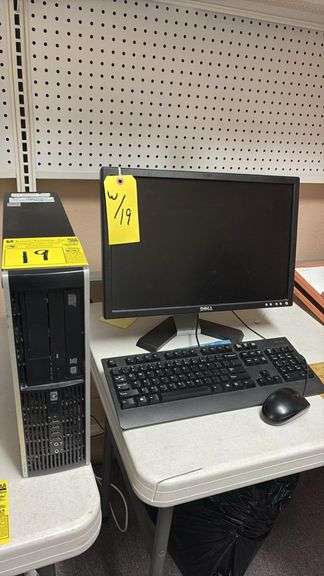 HP Compaq 8200 Elite SFF Desktop, Intel Core i5-2400, 4GB RAM, 500GB HDD, Dell Monitor, Keyboard and Mouse