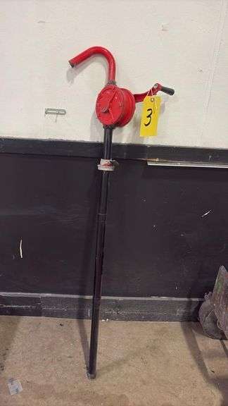 Manual Rotary Barrel Pump, Cast Iron, 10 GPM Flow Rate, 3/4" Outlet