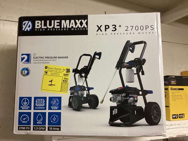 BLUE MAXX ELECTRIC HIGH PRESSURE WASHER XP3+ 2700PSI (BMXP32700P)