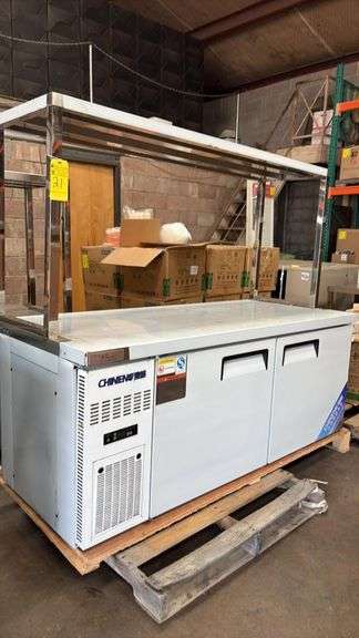 CHINENG Undercounter 2-Door Freezer, Model CN-XG-8108-LD-F04L2A-110, 480L Capacity, 110V/60Hz