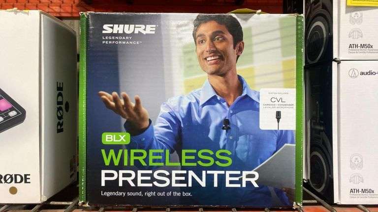 Shure BLX14/CVL-H9 Wireless Presenter System with CVL Lavalier Mic, 512-542 MHz