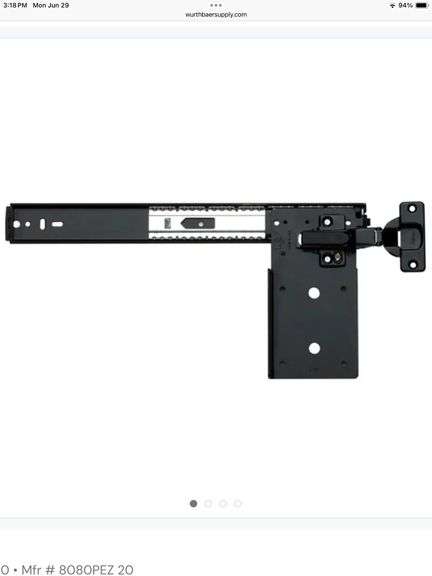 KNAPE & VOGT 20” DRAWER SLIDE (8080PEZ EB 20)