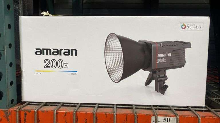 Amaran 200x Bi-Color Bowens LED Light, 2700K–6500K, 45,000 lx, Bluetooth Control, Serial 6HG03T48496