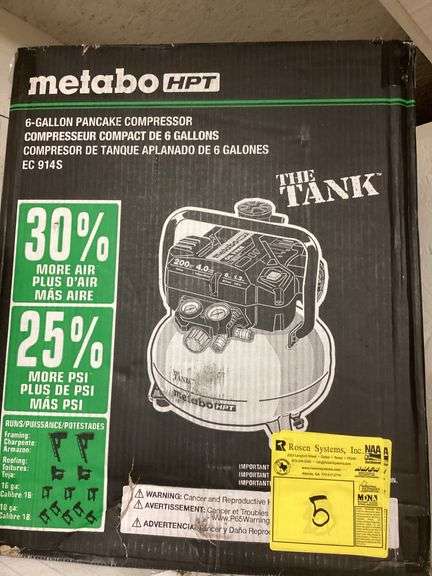 MATABO HPT 6GAL PANCAKE COMPRESSOR (EC 914S)