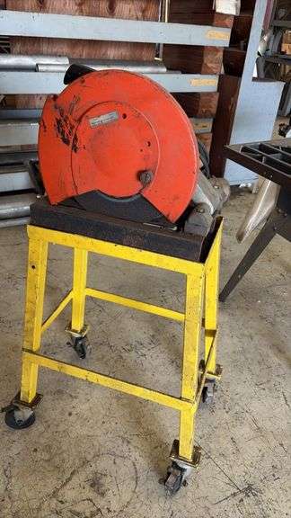 Makita 2414 14" Metal Cut-Off Saw, 15A 115V, 3800 RPM with Rolling Stand