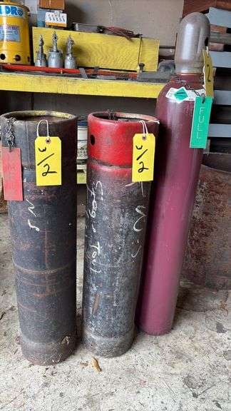 Argon and Acetylene Industrial Gas Cylinders –, 250/300 cu ft, Steel