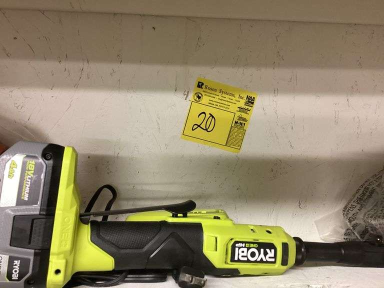 RYOBI 18V CORDLESS RATCHET 3/8" WITH BATTERY & CHARGER