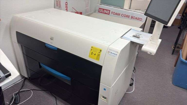 KIP 7770 Wide Format LED Printer, 36" Max Width, Touchscreen, Dual Roll, 220-240V, Manual