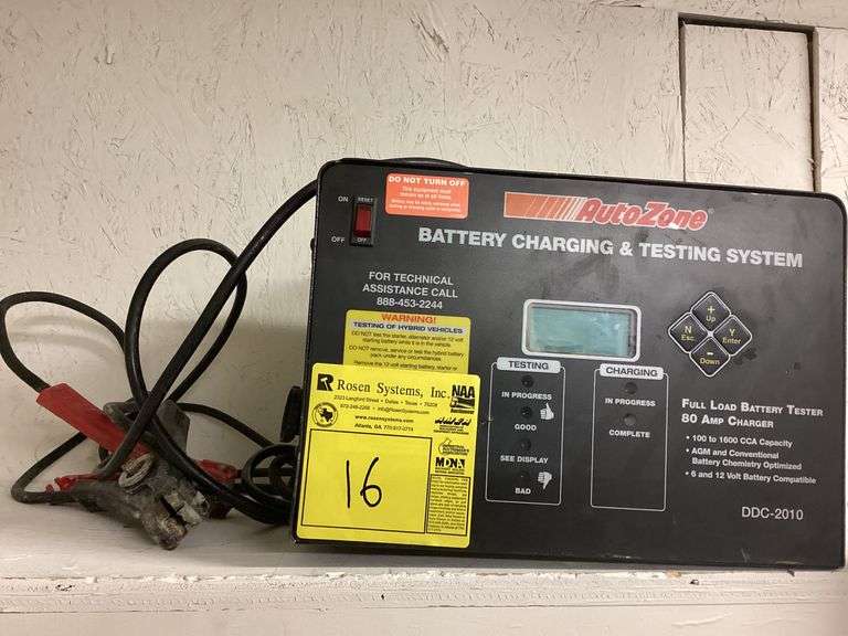 AUTO ZONE BATTERY CHARGING & TESTING SYSTEM (DDC-2010) USED