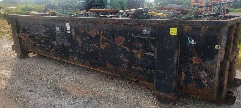 Wastequip 30-Yard Roll-Off Dumpster, Serial #284899, 21" X 8' X 5' w/ scrap metal